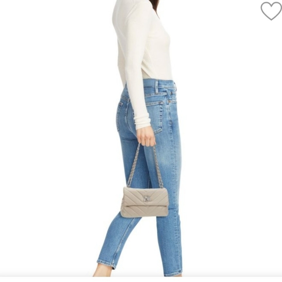 Badgley MISCHKA Mini Chevron-Quilted Vegan Leather Crossbody Bag - Picture 15 of 15